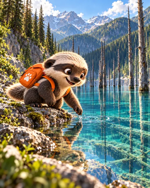 BADI at Kaindy Lake · Kazakhstan